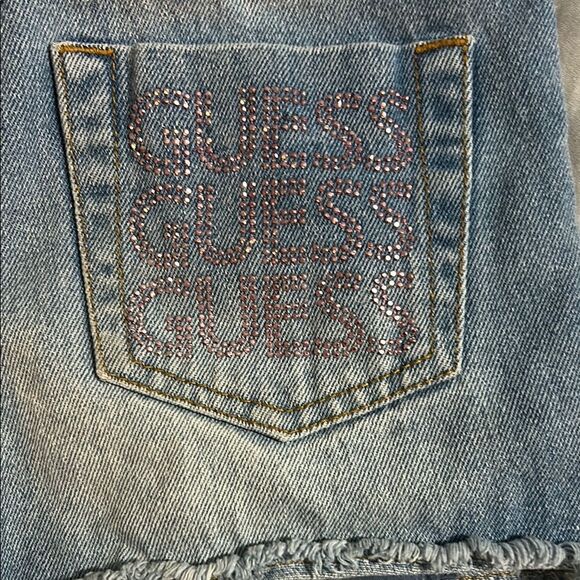 Guess Denim Blue Kids Overalls - Picture 3 of 4